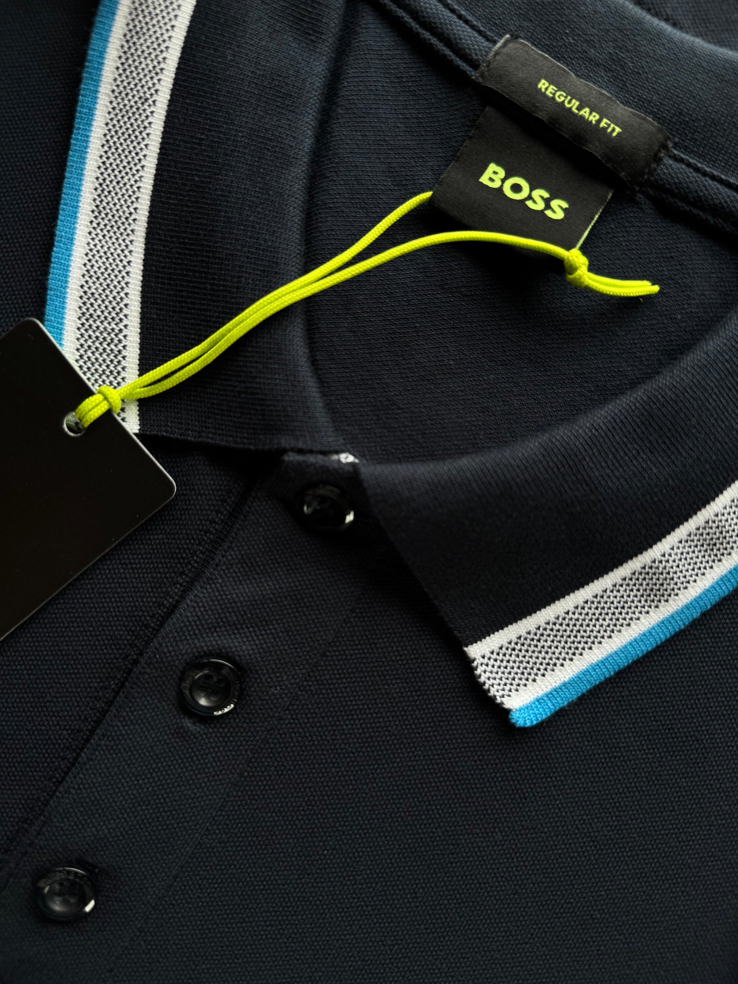 PLAYERA POLO BOSS AZUL