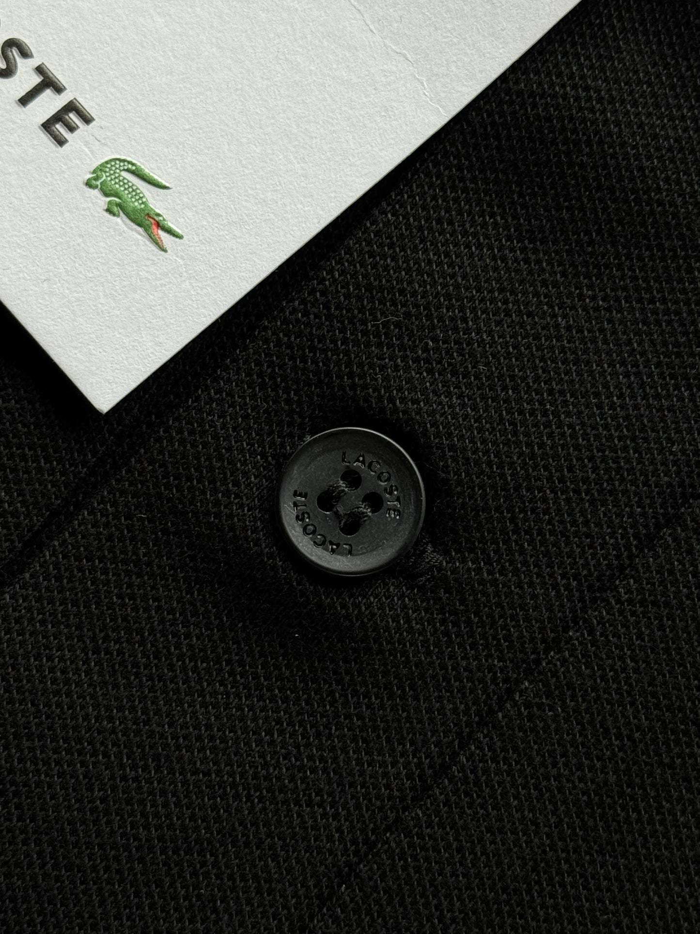 PLAYERA POLO LACOSTE NEGRO